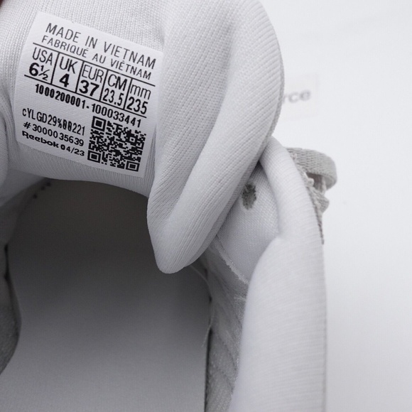 NEW Reebok Classic Nylon Slim Sneakers 100033441 Steely Fog/SteelyFog - Picture 8 of 14